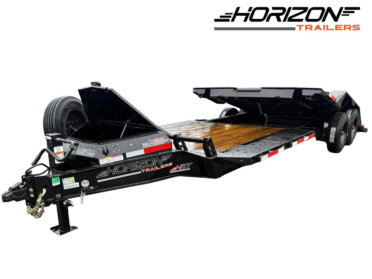 24' Horizon HET Bumper Pull Equipment Tilt Trailer Drive Over Fenders - (2) 10K Axles 019988 - Stryker Dealership Group