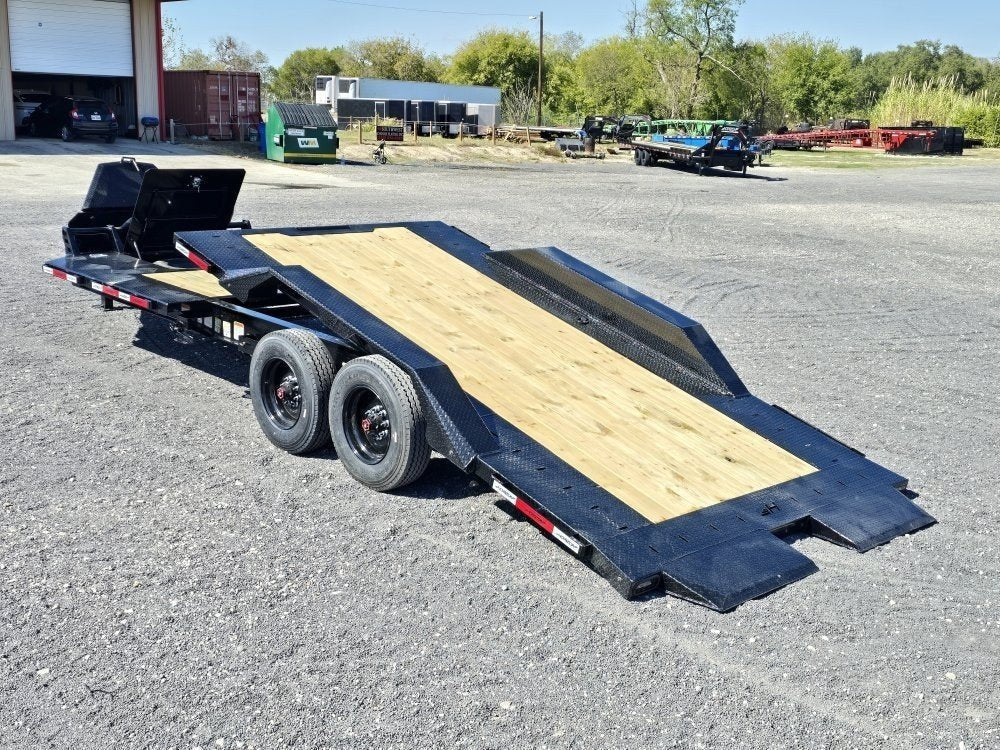 24' Horizon HET Bumper Pull Equipment Tilt Trailer Drive Over Fenders - (2) 10K Axles 15463 - Stryker Dealership Group