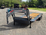 24' Horizon HET Gooseneck Equipment Tilt Trailer Drive Over Fenders - (2) 10K Axles 016856 - Stryker Dealership Group