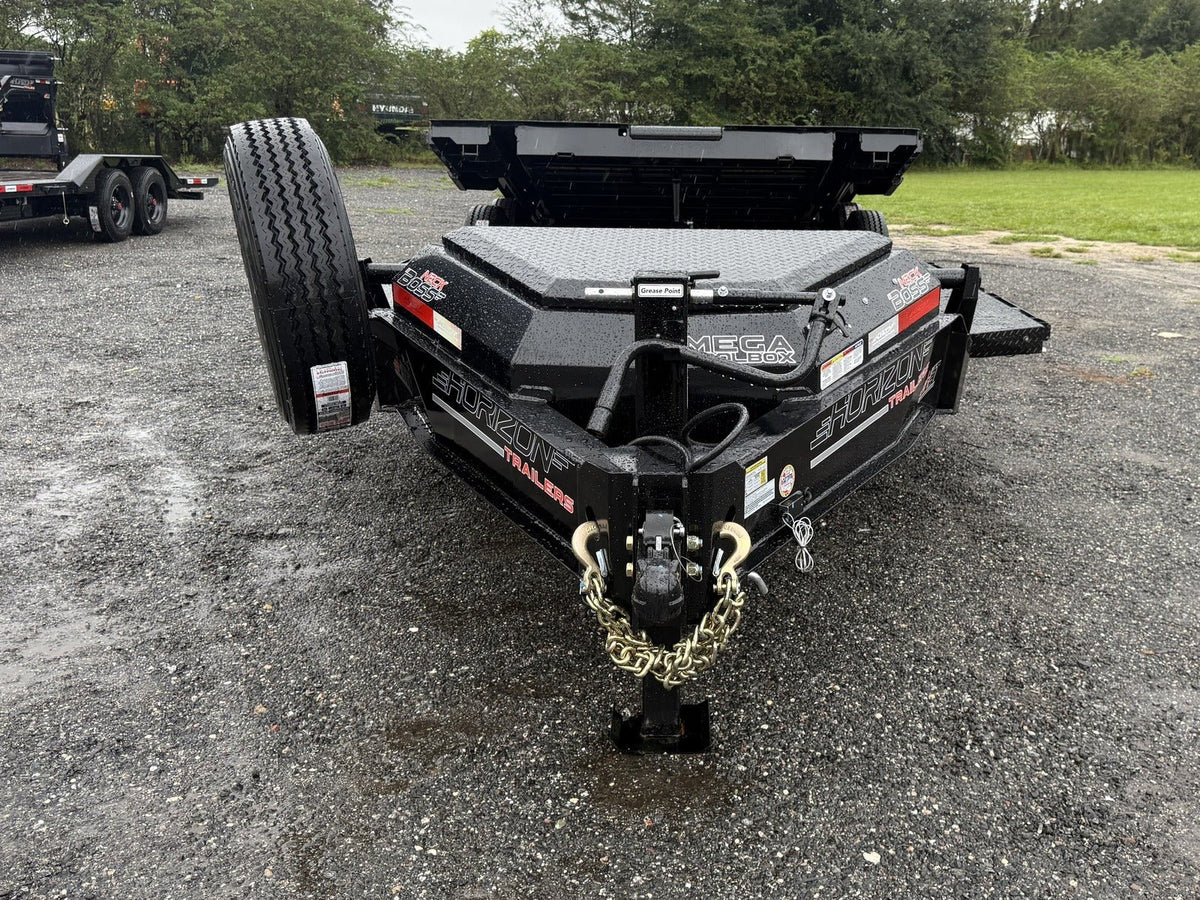 24' Horizon HET Gooseneck Equipment Tilt Trailer Drive Over Fenders - (2) 10K Axles 019985 - Stryker Dealership Group