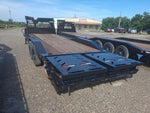 24' Iron Bull ETG Gooseneck Equipment Trailer Mega Ramps Drive Over Fenders - (2) 7,000 lb Axles 914832 - Stryker Dealership Group