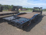 24' Iron Bull ETG Gooseneck Equipment Trailer Mega Ramps Drive Over Fenders - (2) 7,000 lb Axles 914832 - Stryker Dealership Group