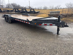 24' Iron Bull EWB Bumper Pull Equipment Trailer Mega Ramps - (2) 7,000 lb Axles 111299 - Stryker Dealership Group
