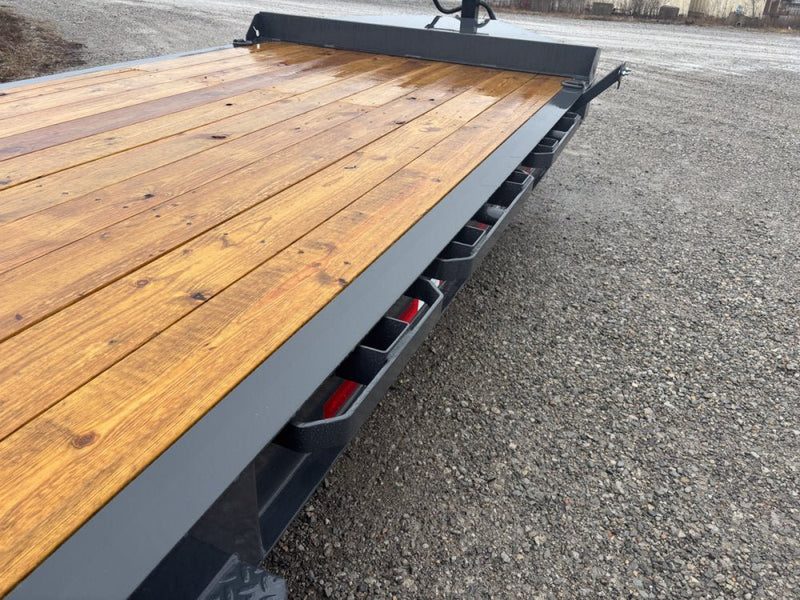 24' Iron Bull EWB Bumper Pull Equipment Trailer Mega Ramps - (2) 7,000 lb Axles 111299 - Stryker Dealership Group