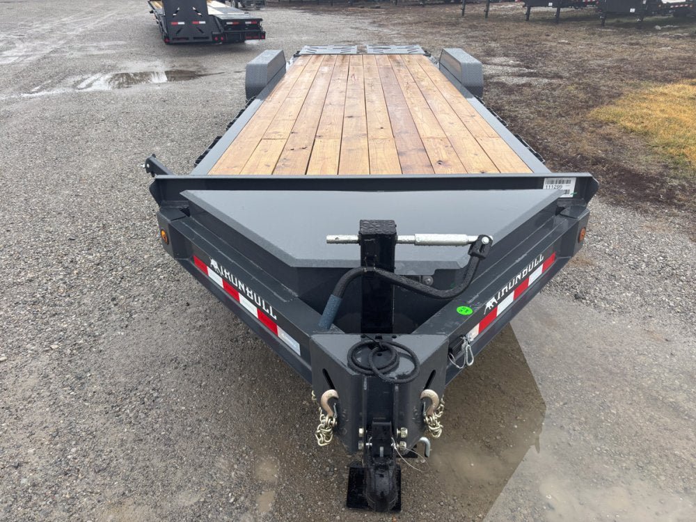 24' Iron Bull EWB Bumper Pull Equipment Trailer Mega Ramps - (2) 7,000 lb Axles 111299 - Stryker Dealership Group