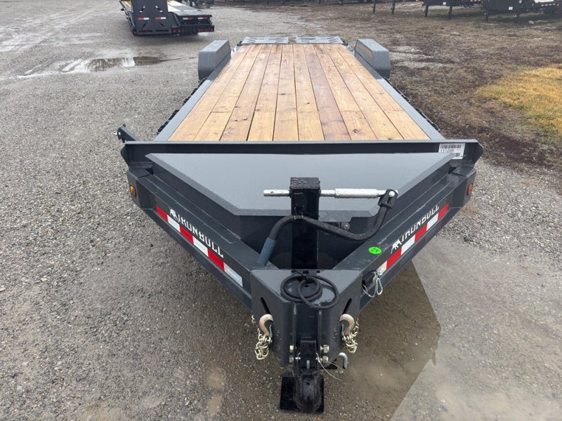 24' Iron Bull EWB Bumper Pull Equipment Trailer Mega Ramps - (2) 7,000 lb Axles 111299 - Stryker Dealership Group