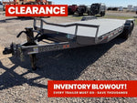 24' RawMaxx ECX Equipment Trailer Slide In Ramps - (2) 8k Axles 129518 - Stryker Dealership Group