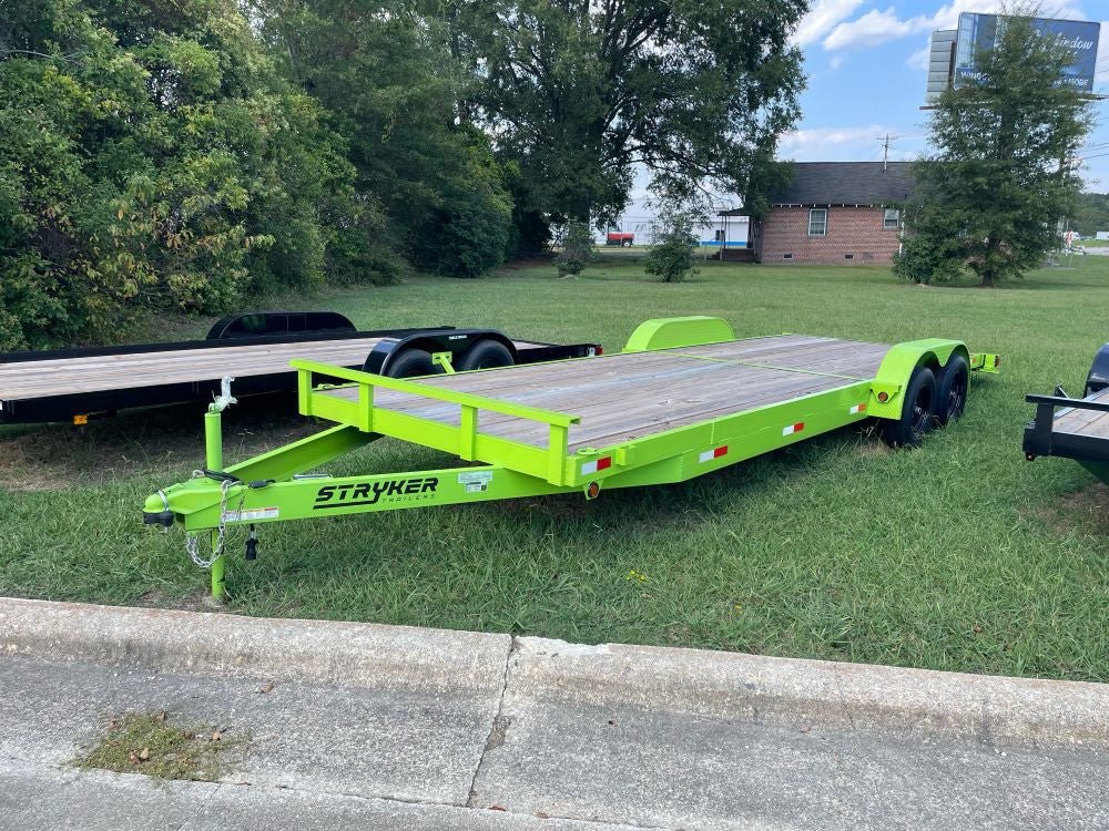 24' Single Car Trailer 7k GVWR Wood Floor - Stryker Dealership Group