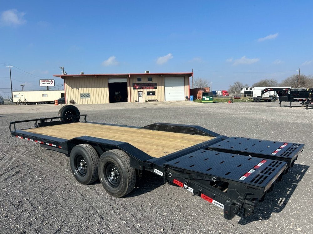 24' Stryker SET Bumper Pull Equipment Trailer DOF - (2) 7K Axles 004078 - Stryker Dealership Group