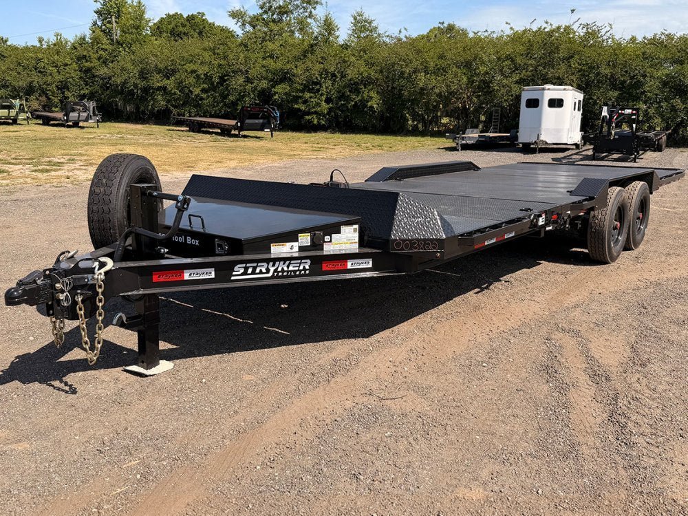 24' Tilt Trailer Drive Over Fenders, Steel Floor, 8K Axles 003822 - Stryker Dealership Group