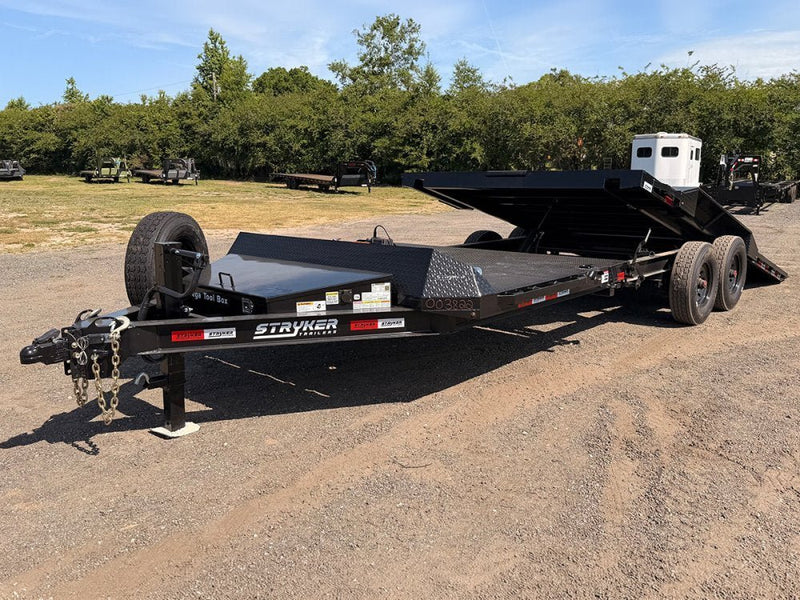 24' Tilt Trailer Drive Over Fenders, Steel Floor, 8K Axles 003822 - Stryker Dealership Group