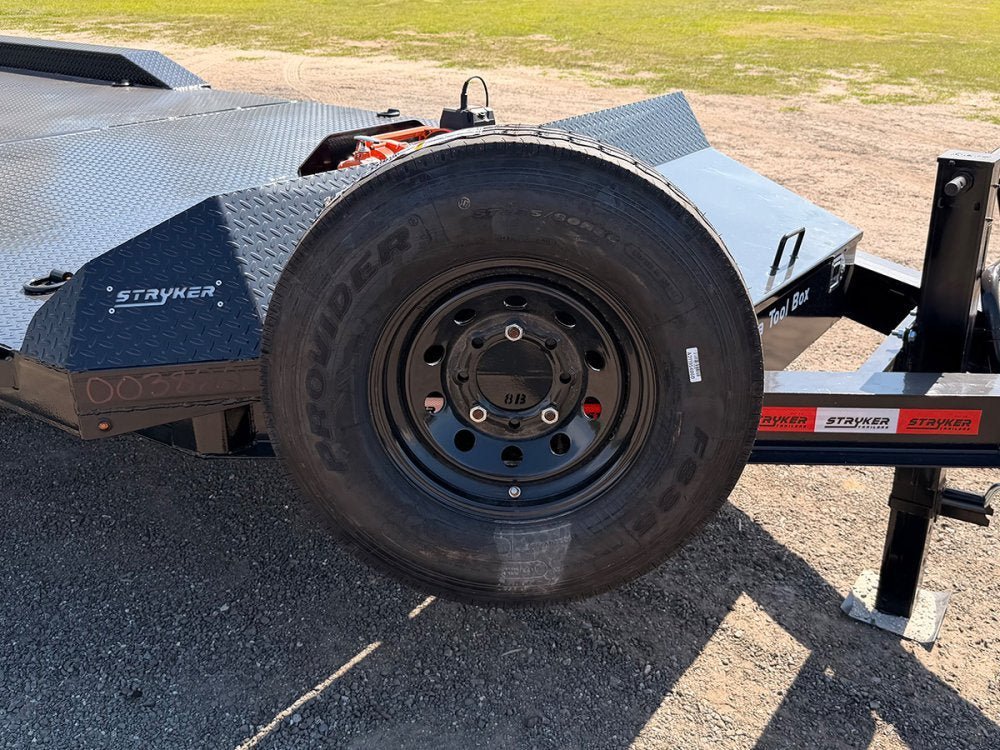 24' Tilt Trailer Drive Over Fenders, Steel Floor, 8K Axles 003822 - Stryker Dealership Group
