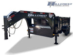 14' Hillcrest Gooseneck Dump Trailer Telescopic 40" Side Walls - (2) 7K Axles 004439