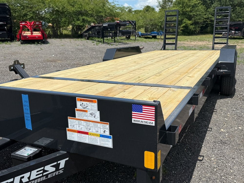 24' BP Equipment Trailer Stand Up Ramps - 7k Axles - Equipment Trailers - Stryker Dealership Group