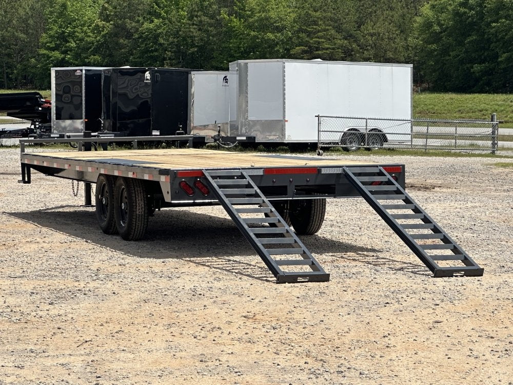 24' FA Bumper Pull Deckover Trailer, 7K Axles, Slide In Ramps - BP Deckover/Deckover Trailers - Stryker Dealership Group