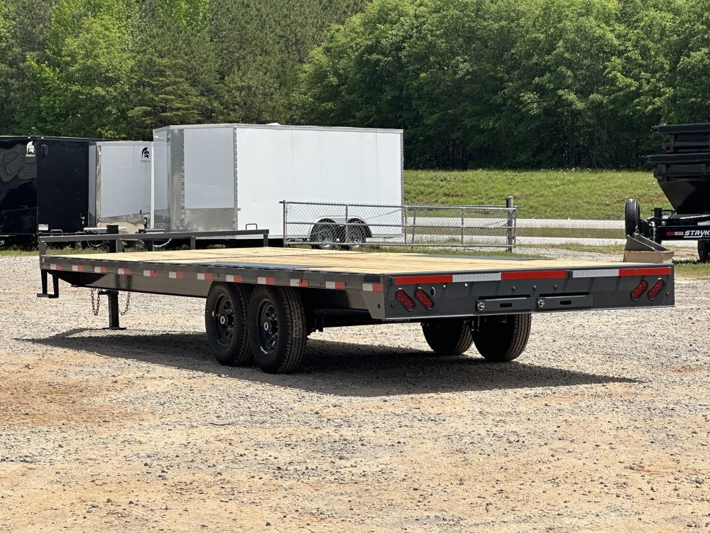 24' FA Bumper Pull Deckover Trailer, 7K Axles, Slide In Ramps - BP Deckover/Deckover Trailers - Stryker Dealership Group