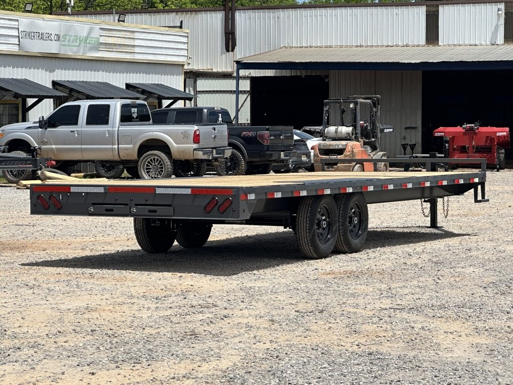24' FA Bumper Pull Deckover Trailer, 7K Axles, Slide In Ramps - BP Deckover/Deckover Trailers - Stryker Dealership Group