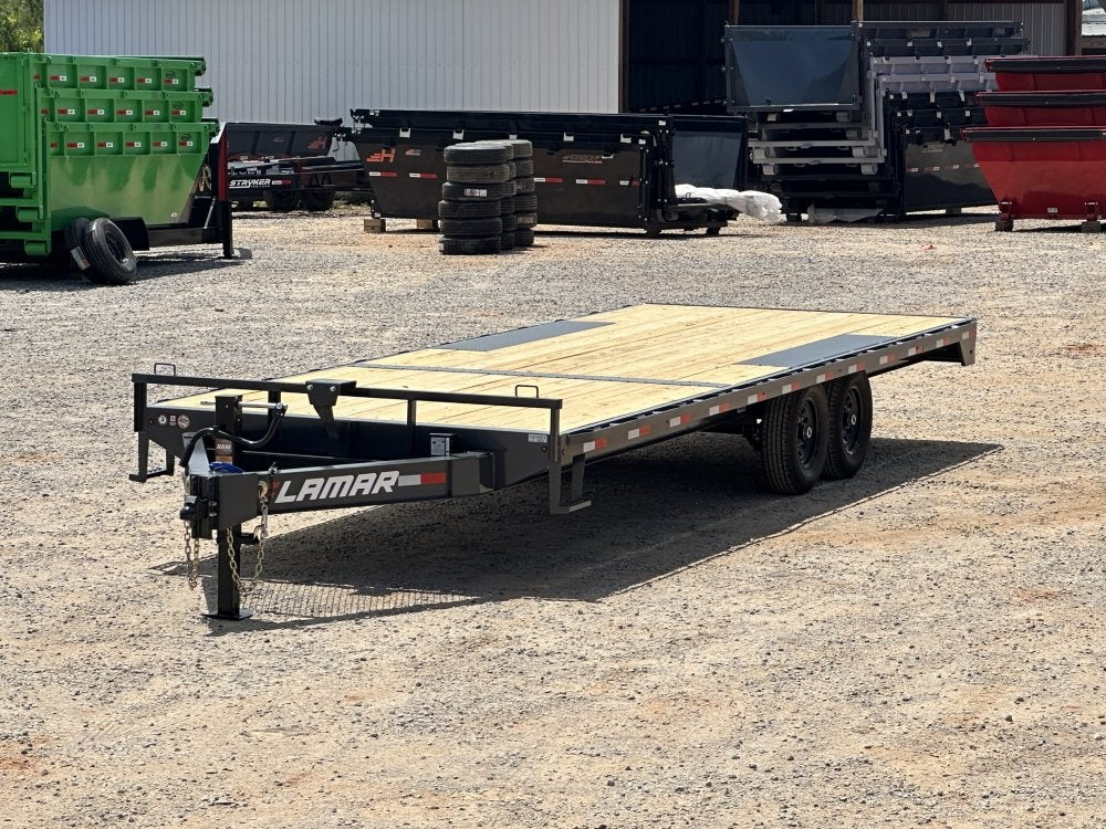 24' FA Bumper Pull Deckover Trailer, 7K Axles, Slide In Ramps - BP Deckover/Deckover Trailers - Stryker Dealership Group