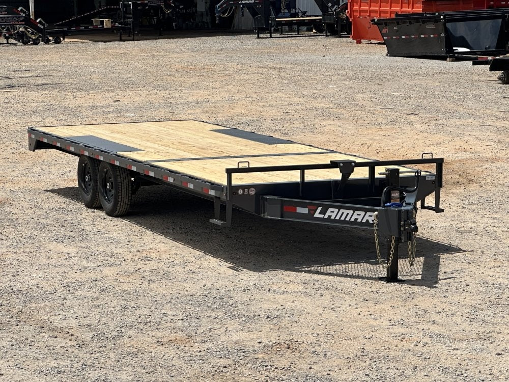 24' FA Bumper Pull Deckover Trailer, 7K Axles, Slide In Ramps - BP Deckover/Deckover Trailers - Stryker Dealership Group