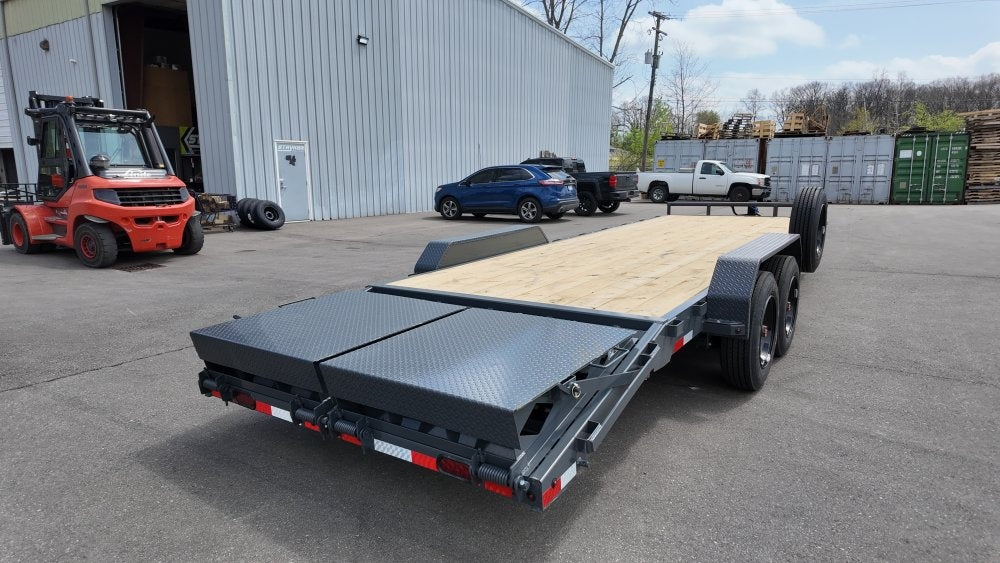 24' H8 Bumper Pull Mega Ramps 8K Axles - Equipment Trailers - Stryker Dealership Group