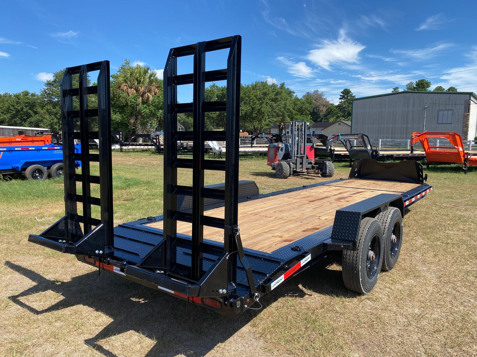 24' HEH BP Equipment 2-10k Axles Stand Up Ramps 003752 - Equipment Trailers - Stryker Dealership Group