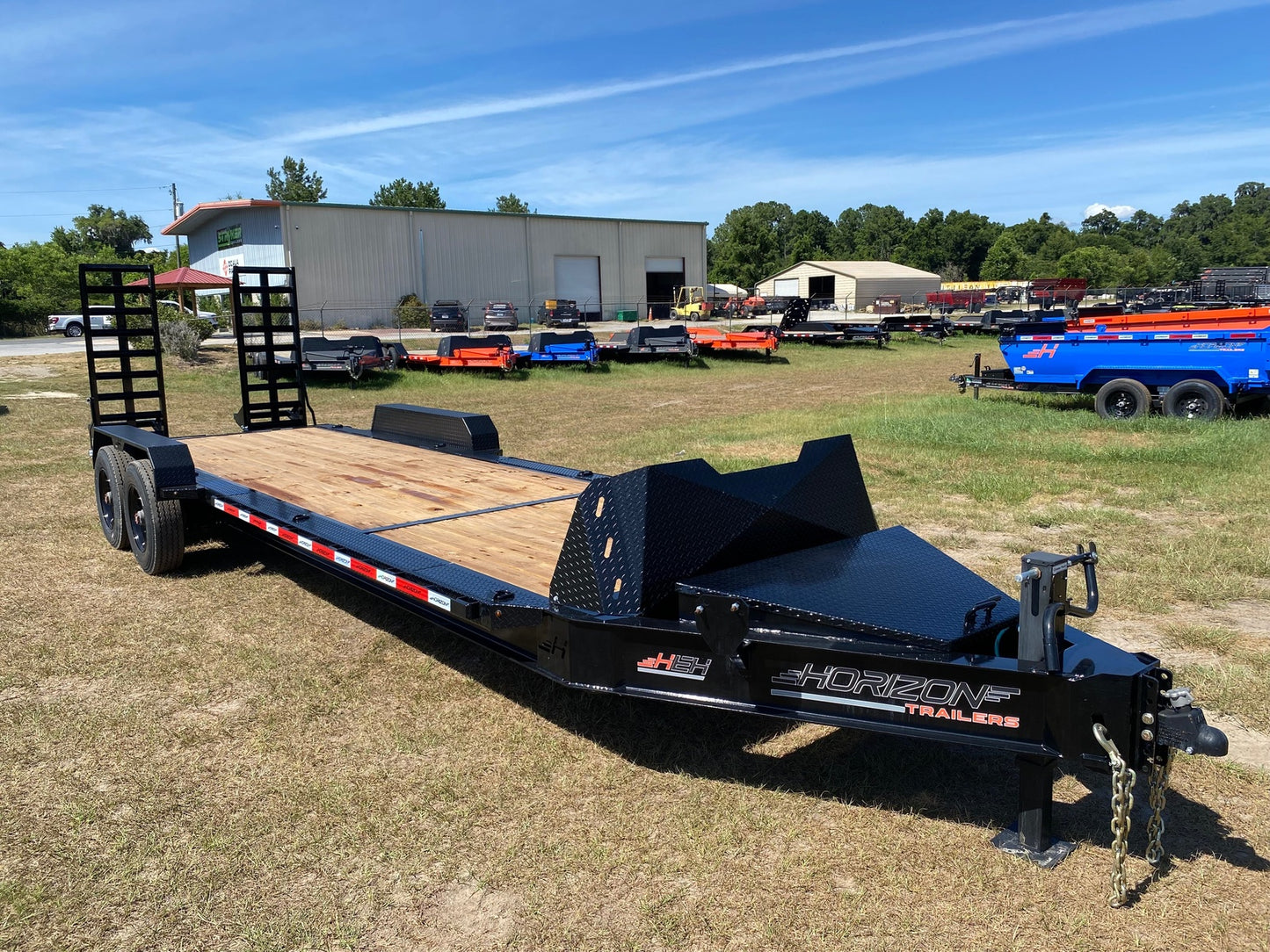 24' HEH BP Equipment 2-10k Axles Stand Up Ramps 003752 - Equipment Trailers - Stryker Dealership Group