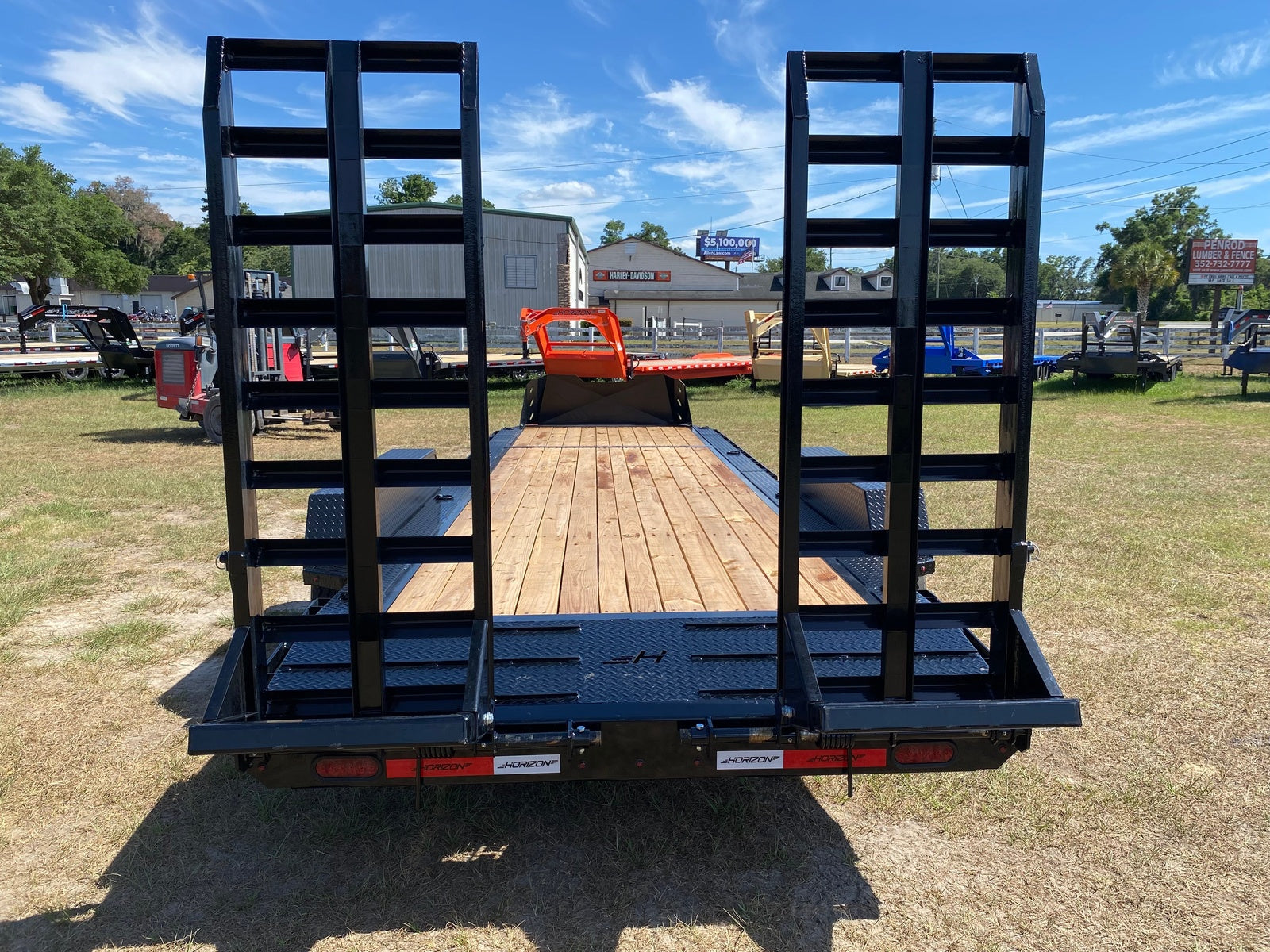 24' HEH BP Equipment 2-10k Axles Stand Up Ramps 003752 - Equipment Trailers - Stryker Dealership Group