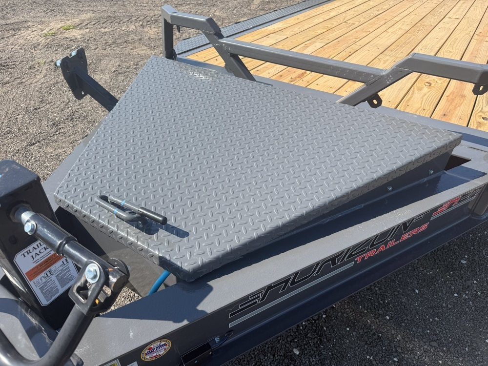 24' HEH Bumper Pull Equipment Trailer (2) 10K Axles, 3' Dove W/Stand Up Ramps - Equipment Trailers - Stryker Dealership Group