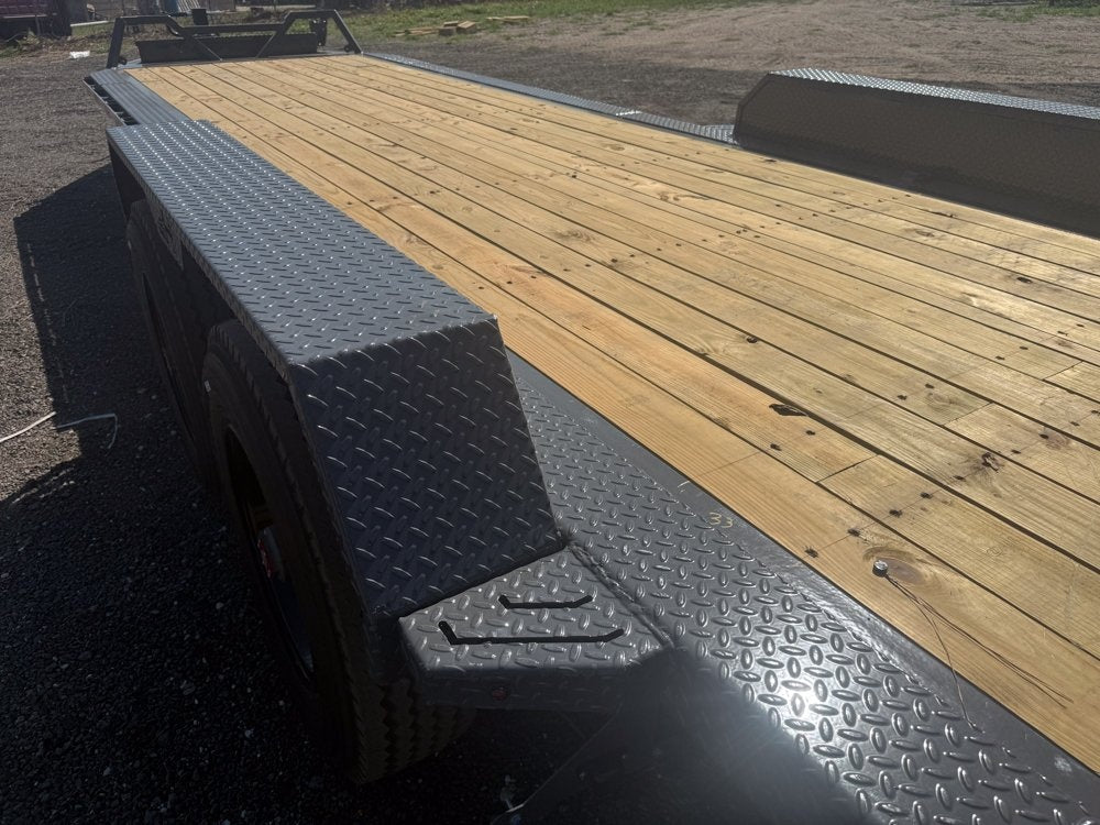 24' HEH Bumper Pull Equipment Trailer (2) 10K Axles, 3' Dove W/Stand Up Ramps - Equipment Trailers - Stryker Dealership Group