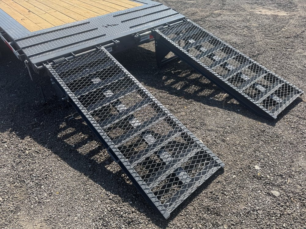 24' HEH Bumper Pull Equipment Trailer (2) 10K Axles, 3' Dove W/Stand Up Ramps - Equipment Trailers - Stryker Dealership Group