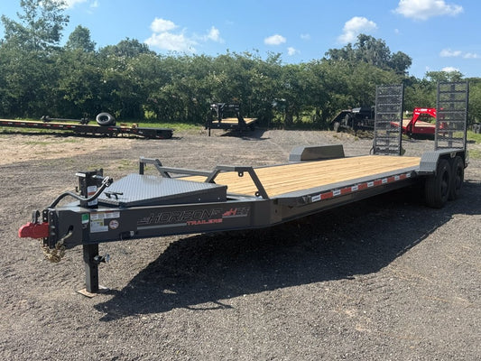 24' HEH Bumper Pull Equipment Trailer (2) 10K Axles, 3' Dove W/Stand Up Ramps - Equipment Trailers - Stryker Dealership Group