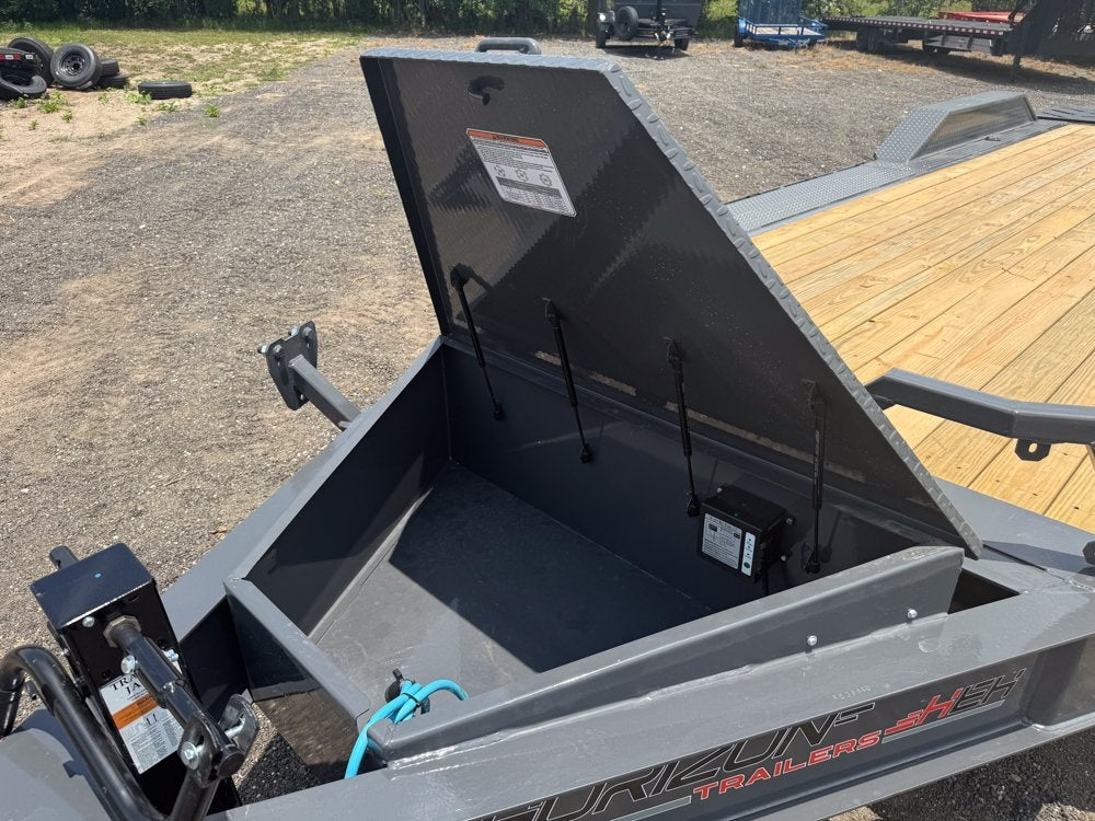 24' HEH Bumper Pull Equipment Trailer (2) 10K Axles, Drive Over Fenders, 3' Dove W/ Mountain Ramps - Equipment Trailers - Stryker Dealership Group