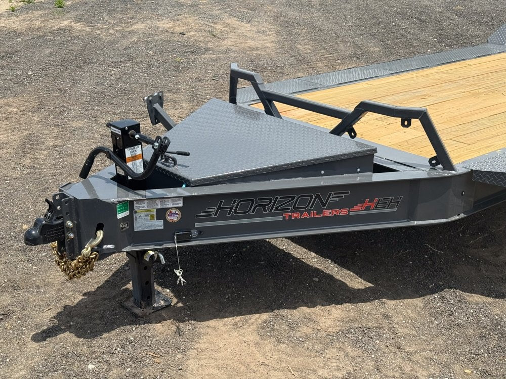 24' HEH Bumper Pull Equipment Trailer (2) 10K Axles, Drive Over Fenders, 3' Dove W/ Mountain Ramps - Equipment Trailers - Stryker Dealership Group