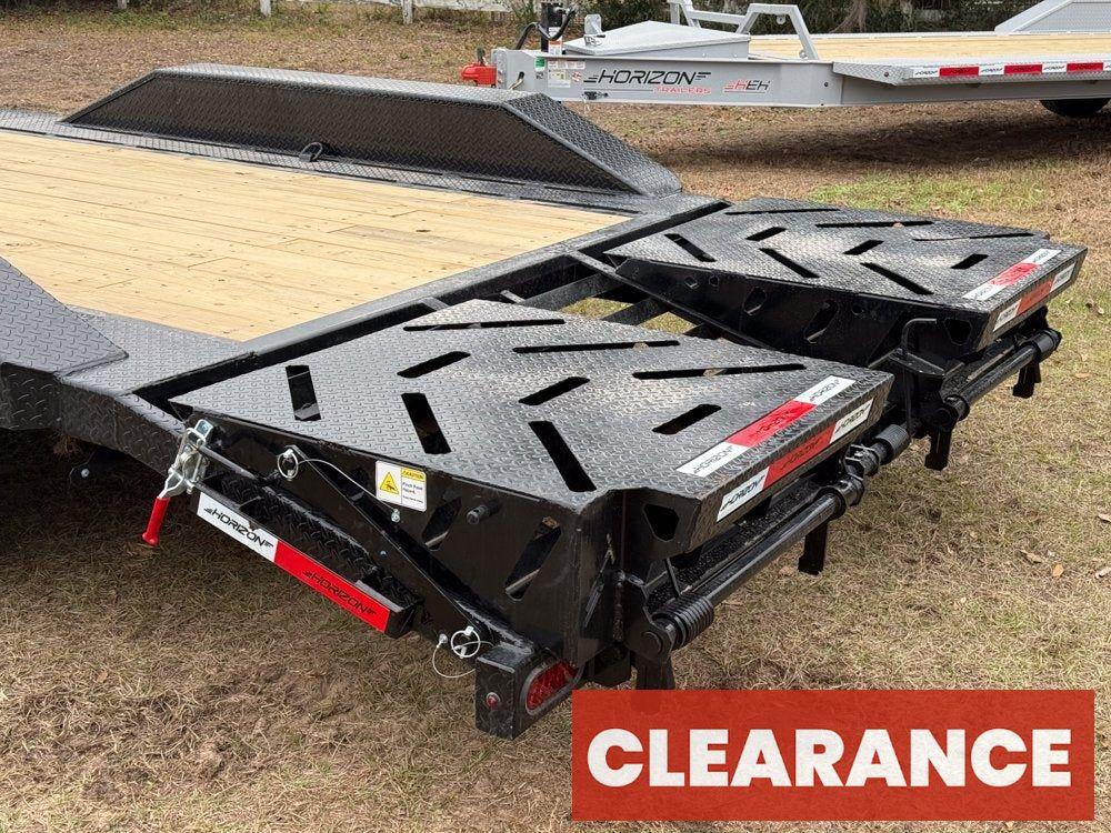 24' HEH Bumper Pull Equipment Trailer (2) 10K Axles, Drive Over Fenders, 3' Dove W/ Mountain Ramps - Equipment Trailers - Stryker Dealership Group