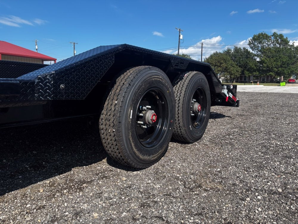 24' HEH Bumper Pull Equipment Trailer (2) 10K Axles, Drive Over Fenders, 3' Dove W/ Mountain Ramps - Drive Over Fenders/Equipment Trailers - Stryker Dealership Group