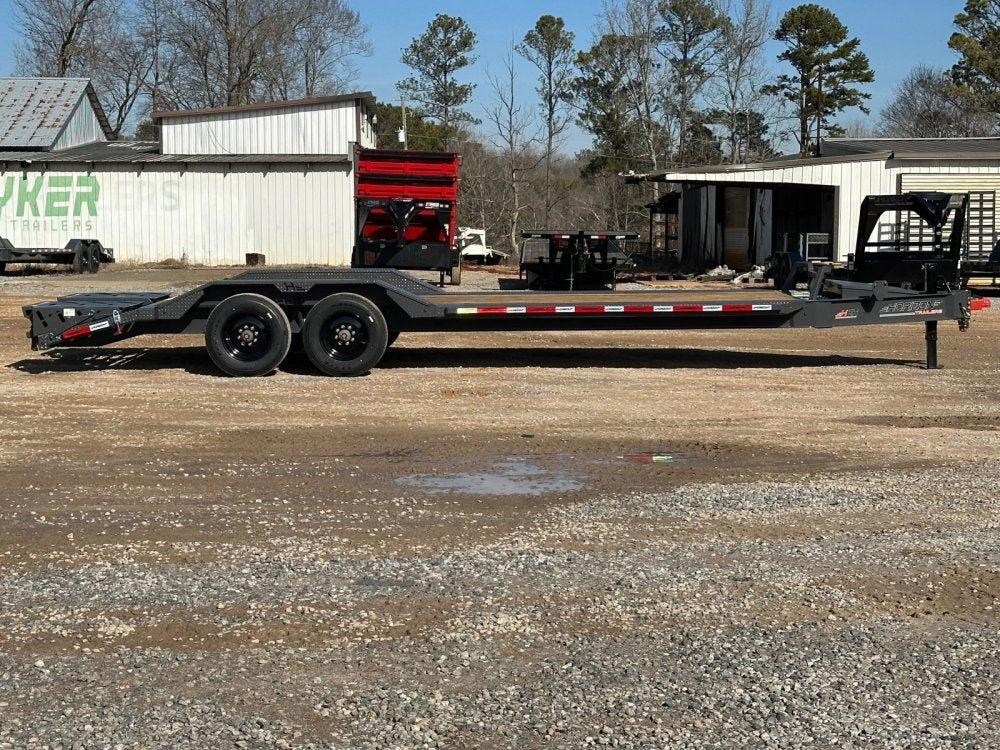 24' HEH Equipment Trailer (2) 10K Axles, Drive Over Fenders, 3' Dove W/ Mountain Ramps - Equipment Trailers/Drive Over Fenders - Stryker Dealership Group