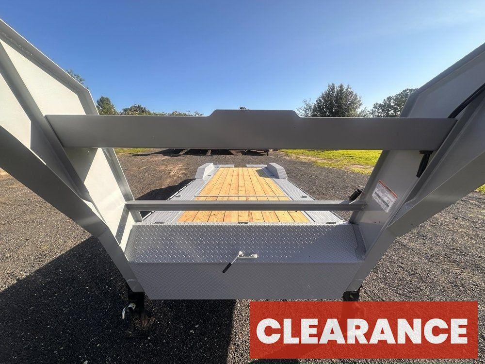 24' HEH Gooseneck Equipment Trailer (2) 10K Axles, Drive Over Fenders, 3' Dove W/ Mountain Ramps - Equipment Trailers - Stryker Dealership Group