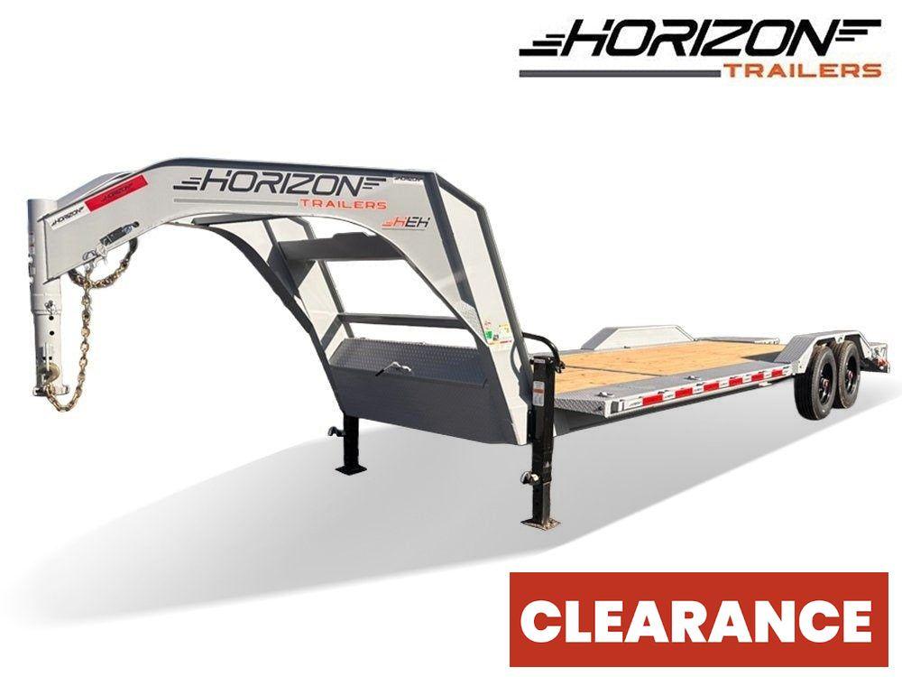 24' HEH Gooseneck Equipment Trailer (2) 10K Axles, Drive Over Fenders, 3' Dove W/ Mountain Ramps - Low Profile Equipment Trailers - Equipment Trailers - Stryker Dealership Group