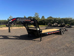 24' HEH Gooseneck Equipment Trailer (2) 10K Axles, Drive Over Fenders, 3' Dove W/ Mountain Ramps - Drive Over Fenders - Equipment Trailers - Stryker Dealership Group