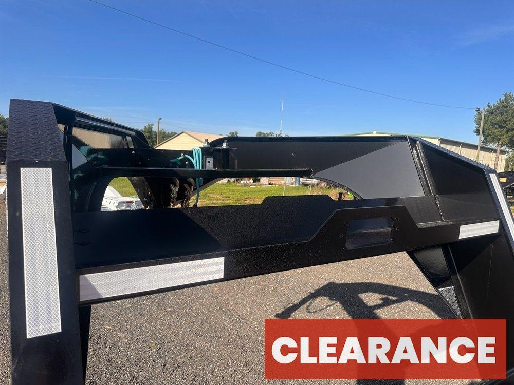 24' HEH Gooseneck Equipment Trailer (2) 10K Axles, Drive Over Fenders, 3' Dove W/ Mountain Ramps - Equipment Trailers - Stryker Dealership Group