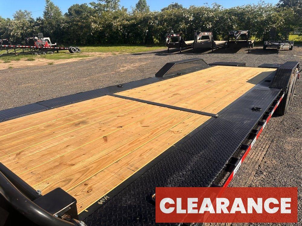 24' HEH Gooseneck Equipment Trailer (2) 10K Axles, Drive Over Fenders, 3' Dove W/ Mountain Ramps - Equipment Trailers - Stryker Dealership Group