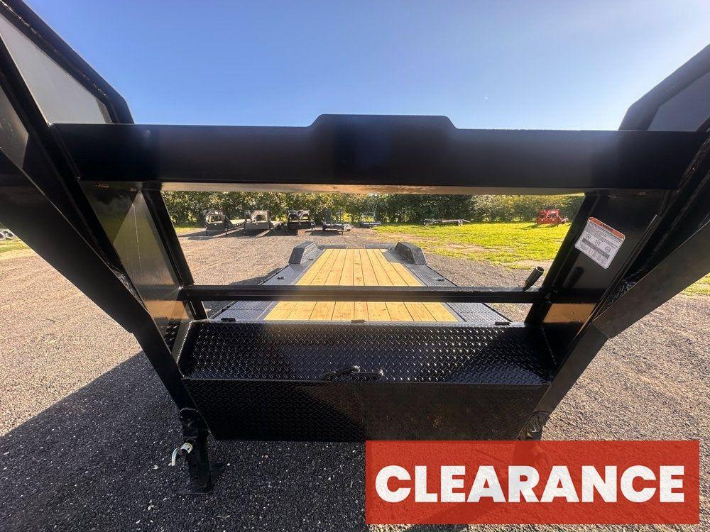 24' HEH Gooseneck Equipment Trailer (2) 10K Axles, Drive Over Fenders, 3' Dove W/ Mountain Ramps - Equipment Trailers - Stryker Dealership Group