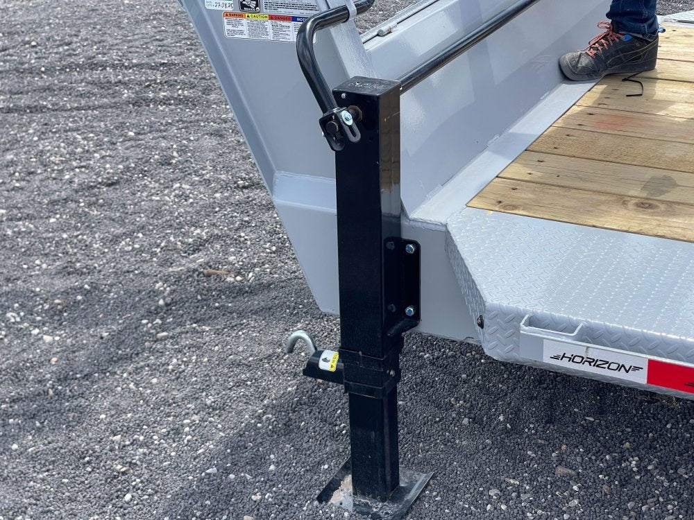 24' HEH Gooseneck Equipment Trailer (2) 10K Axles, Drive Over Fenders, 3' Dove W/ Mountain Ramps - Drive Over Fenders/Equipment Trailers - Stryker Dealership Group