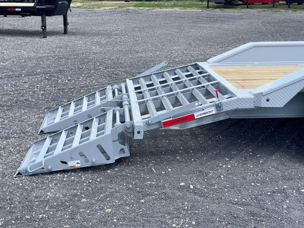 24' HEH Gooseneck Equipment Trailer (2) 10K Axles, Drive Over Fenders, 3' Dove W/ Mountain Ramps - Drive Over Fenders/Equipment Trailers - Stryker Dealership Group