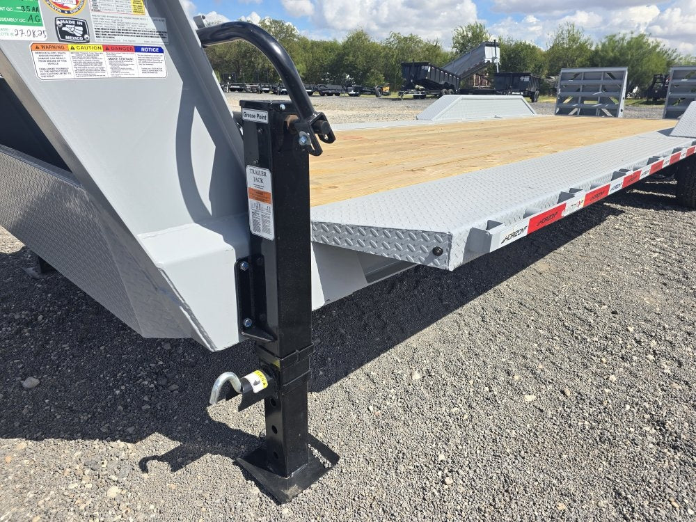 24' HEH Gooseneck Equipment Trailer (2) 10K Axles, Drive Over Fenders, 3' Dove W/ Mountain Ramps - Drive Over Fenders/Equipment Trailers - Stryker Dealership Group