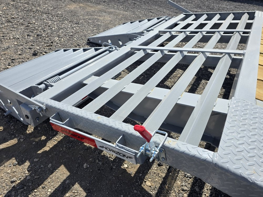 24' HEH Gooseneck Equipment Trailer (2) 10K Axles, Drive Over Fenders, 3' Dove W/ Mountain Ramps - Drive Over Fenders/Equipment Trailers - Stryker Dealership Group