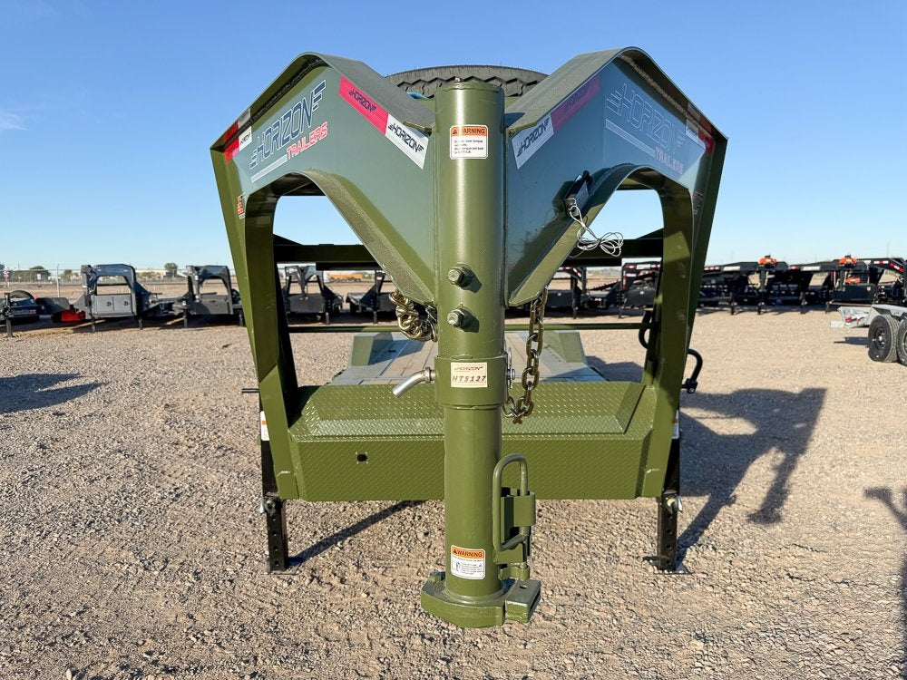 24' Horizon ETZ Gooseneck Equipment Tilt Trailer - (2) 8k Axles - Equipment Tilt - Stryker Dealership Group