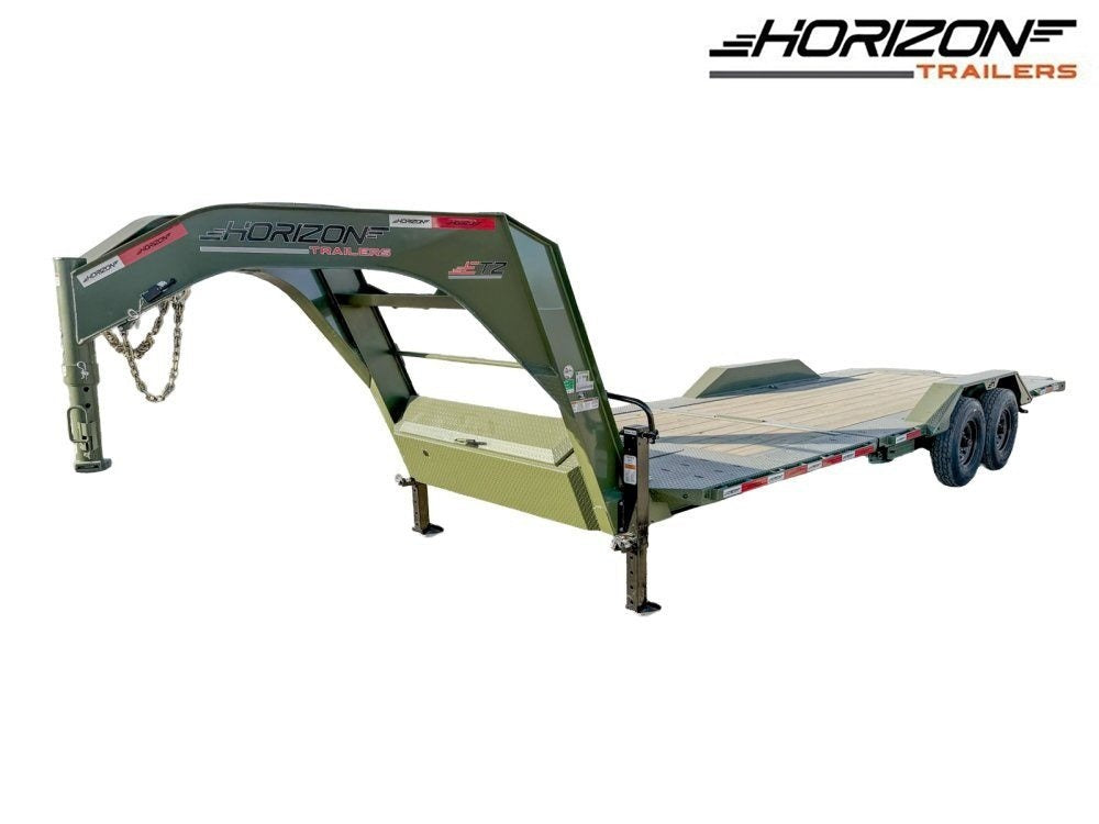24' Horizon ETZ Gooseneck Equipment Tilt Trailer - (2) 8k Axles - Equipment Tilt - Stryker Dealership Group