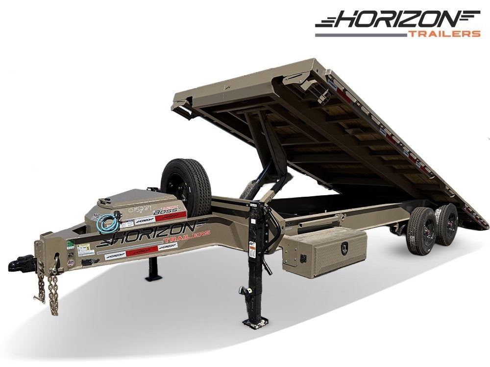24' Horizon FFT Bumper Pull Full Deckover TIlt Trailer - (2) 10K Axles - Deckover Tilt - Deckover Trailers - Stryker Dealership Group