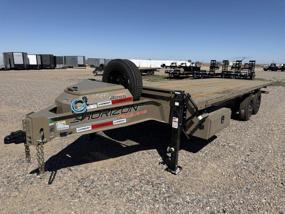 24' Horizon FFT Bumper Pull Full Deckover TIlt Trailer - (2) 10K Axles - Deckover Tilt - Deckover Trailers - Stryker Dealership Group